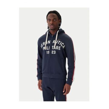 Bluza barbati -  bumbac - bleumarin - fermoar