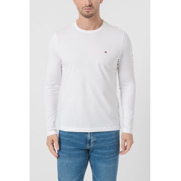 Bluza de bumbac cu logo - Alb optic