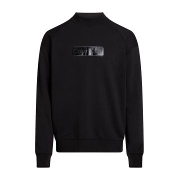 Bluza sport din amestec de bumbac si modal - Negru