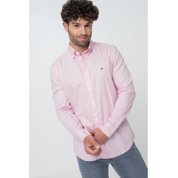Camasa Oxford de bumbac - Roz pastel