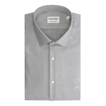 Camasa slim fit cu model - Gri