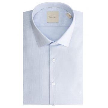 Camasa slim fit poplin cu monograma
