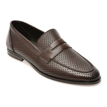 Mocasini eleganti OTTER maro, 25M125, din piele naturala