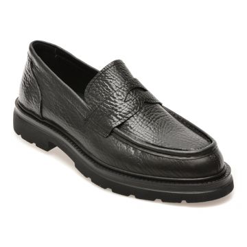 Mocasini OTTER negri, 25M36, din piele naturala