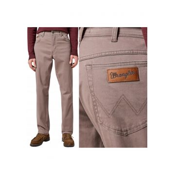 Pantaloni bărbați  Texas 821 - drepti - maro pastel - L34 - 02 Brown