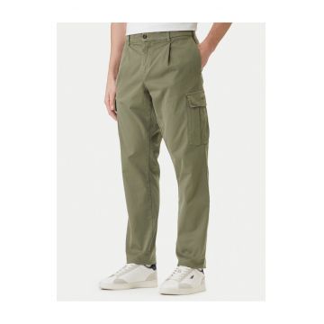 Pantaloni barbati -  bumbac - fermoar - verde