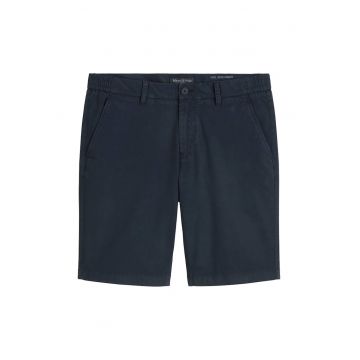 Pantaloni chino scurti din amestec de bumbac - Albastru inchis