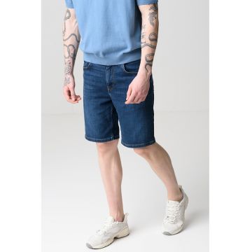 Pantaloni scurti de denim - Albastru inchis