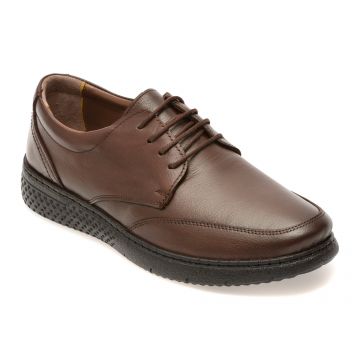 Pantofi BITE THE BULLET maro, RZ002, din piele naturala