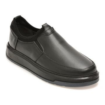 Pantofi BITE THE BULLET negri, RZ2050, din piele naturala