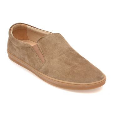 Pantofi RELAX gri, 7203, din piele intoarsa