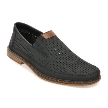 Pantofi RIEKER bleumarin, 13459, din piele naturala