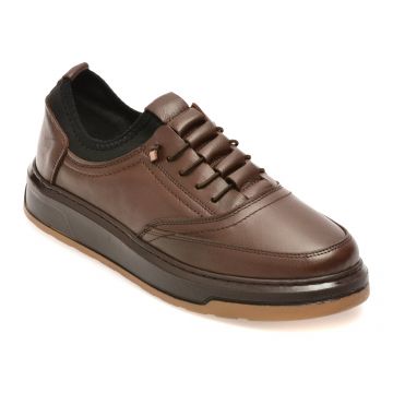 Pantofi sport BITE THE BULLET maro, RZ2026, din piele naturala