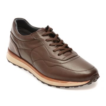 Pantofi sport BITE THE BULLET maro, RZ2027, din piele naturala