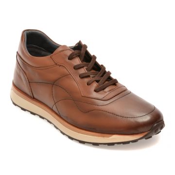 Pantofi sport BITE THE BULLET maro, RZ2027, din piele naturala