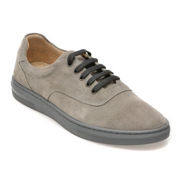 Pantofi sport RELAX gri, 81351, din piele intoarsa