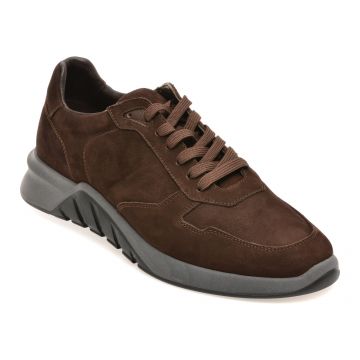 Pantofi sport RELAX maro, 2623, din piele intoarsa