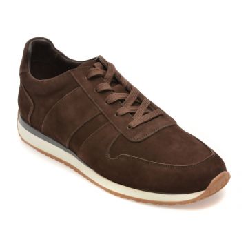 Pantofi sport RELAX maro, 635, din piele intoarsa