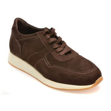 Pantofi sport RELAX maro, 8129B, din piele intoarsa