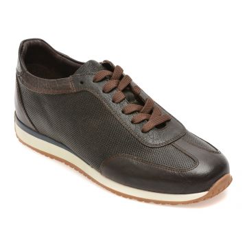 Pantofi sport RELAX maro, 9111, din piele naturala