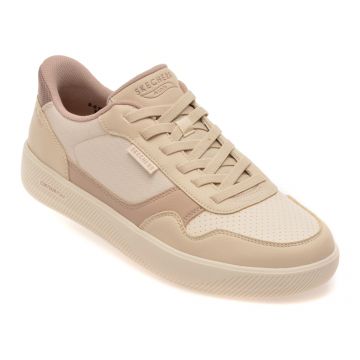 Pantofi sport SKECHERS bej, ARCH FIT COURT BREAK, din material textil