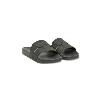 Papuci barbatesti -  verde plastic