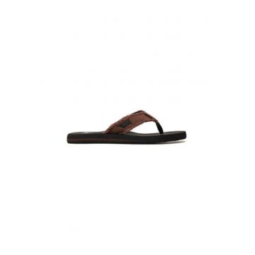 Papuci flip-flop barbati  AQYL100047-CTK0 - Textil - Maro/Negru - Negru/Maro