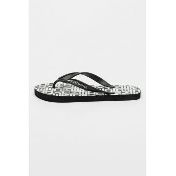 Papuci flip-flop de cauciuc - Negru/Negru stins