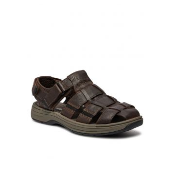 Sandale barbat -  piele naturala - maro - 47 EU -