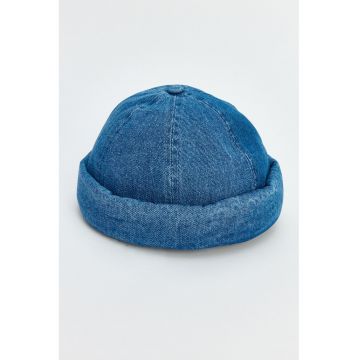 Sapca docker din denim - Albastru royal