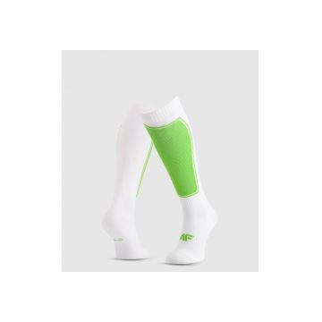 Sosete sport barbati -  alb/verde - 43-46 EU - poliester