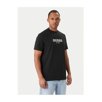 Tricou barbati -  bumbac - negru - 95% bumbac - 5% elastan