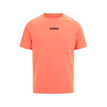 Tricou barbati -  scurt - portocaliu - bumbac -