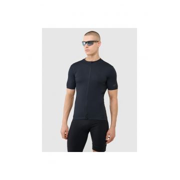 Tricou ciclism  negru - slim fit - uscare rapida - sintetic