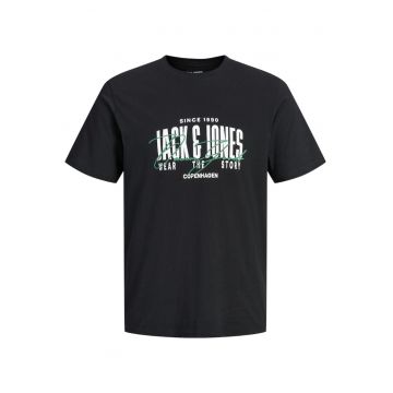 Tricou JACK &JONES Aero Crew Neck 62079 - Negru