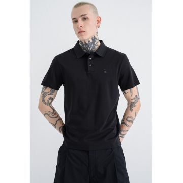 Tricou polo din bumbac - Negru