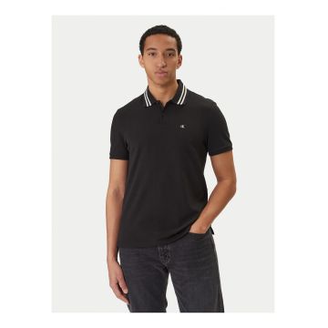 Tricou polo din bumbac - Negru