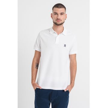 Tricou polo din bumbac organic - Alb optic