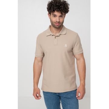 Tricou polo din bumbac organic - Maro nisip