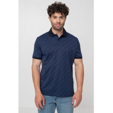 Tricou polo regular fit de bumbac - Albastru ultramarin/Albastru royal