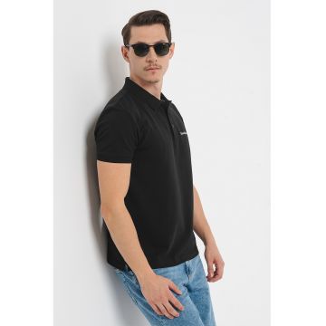 Tricou polo slim fit - Negru