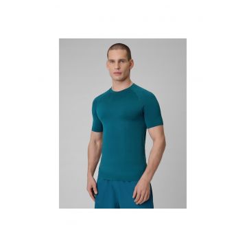 Tricou sport barbati  uscare rapida - fara cusaturi - albastru -