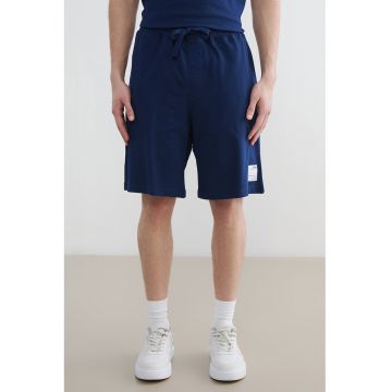 Bermude cu snur - Bleumarin