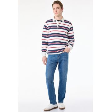 Blugi regular fit cu buzunare - Albastru deschis