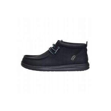 Mocasini Barbati Piele Ecologica - Spuma EVA - Wally Grip Classic - Negru - Negru