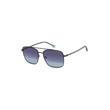 Ochelari de soare aviator - Albastru pastel/Negru