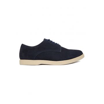 Pantofi barbati -  piele naturala - albastru