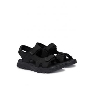 Sandale barbat  piele ecologica - Negru
