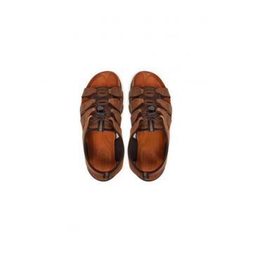 Sandale barbati  1027340 - Piele naturala - Maro - Maro