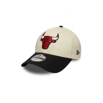 Sapca cu aspect colorblock 9Forty Chicago Bulls NBA - Negru/Bej deschis